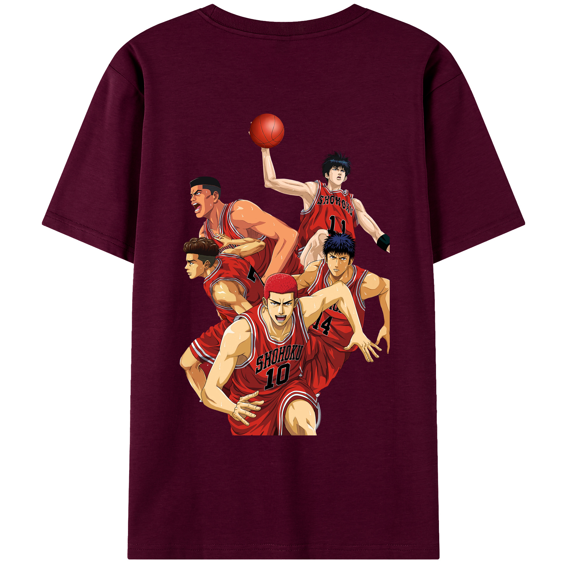 SLAM DUNK／スラムダンク レディース半袖Tシャツ(バックプリント)